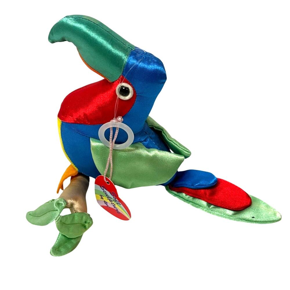 Vintage Russ Soft Sculpture Plush Toucan w Original Tag